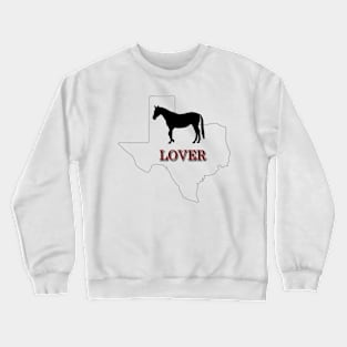 Texas Horse Lover Gift Crewneck Sweatshirt